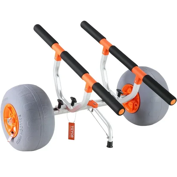 Fishing Kayak Cart - Robuster Kajakwagen, faltbarer Kanu-Transportwagen mit 12-Zoll-Reifen,