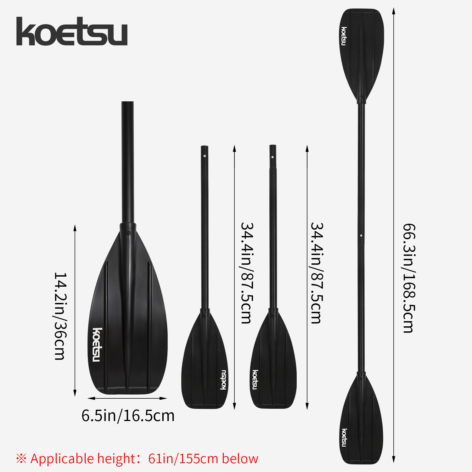 KOETSU Doppelköpfiges Kajakpad – Fishing Kayak Paddle Bewertung und Preis