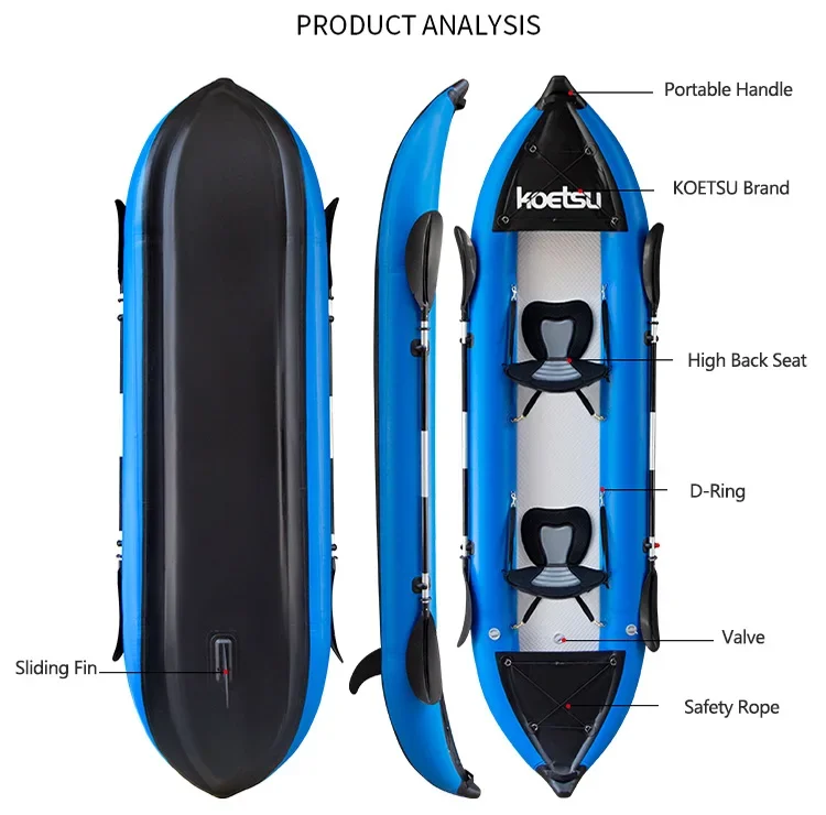Koetsu 1-2 Personen aufblasbar – Fishing Kayak Sit On Top Bewertung und Preis