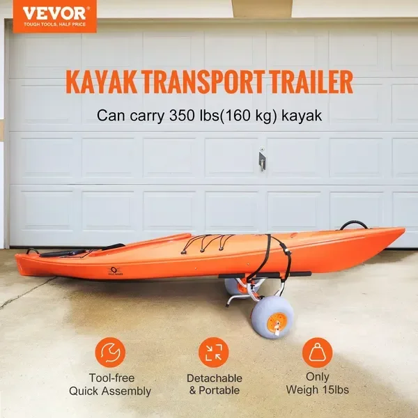 Robuster Kajakwagen, faltbarer – Fishing Kayak Cart Bewertung und Preis